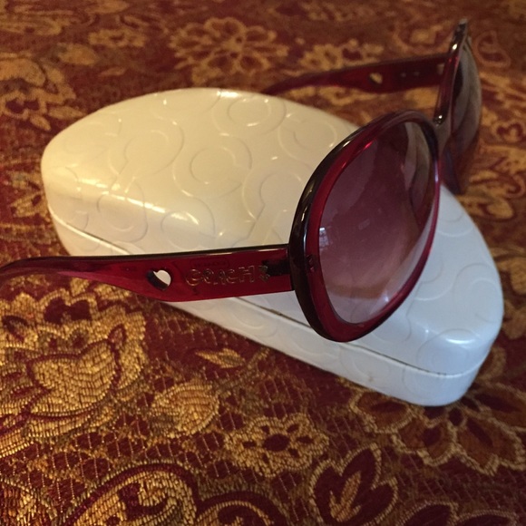 COACH pink Sunglasses VERY good condition - Picture 3 of 4